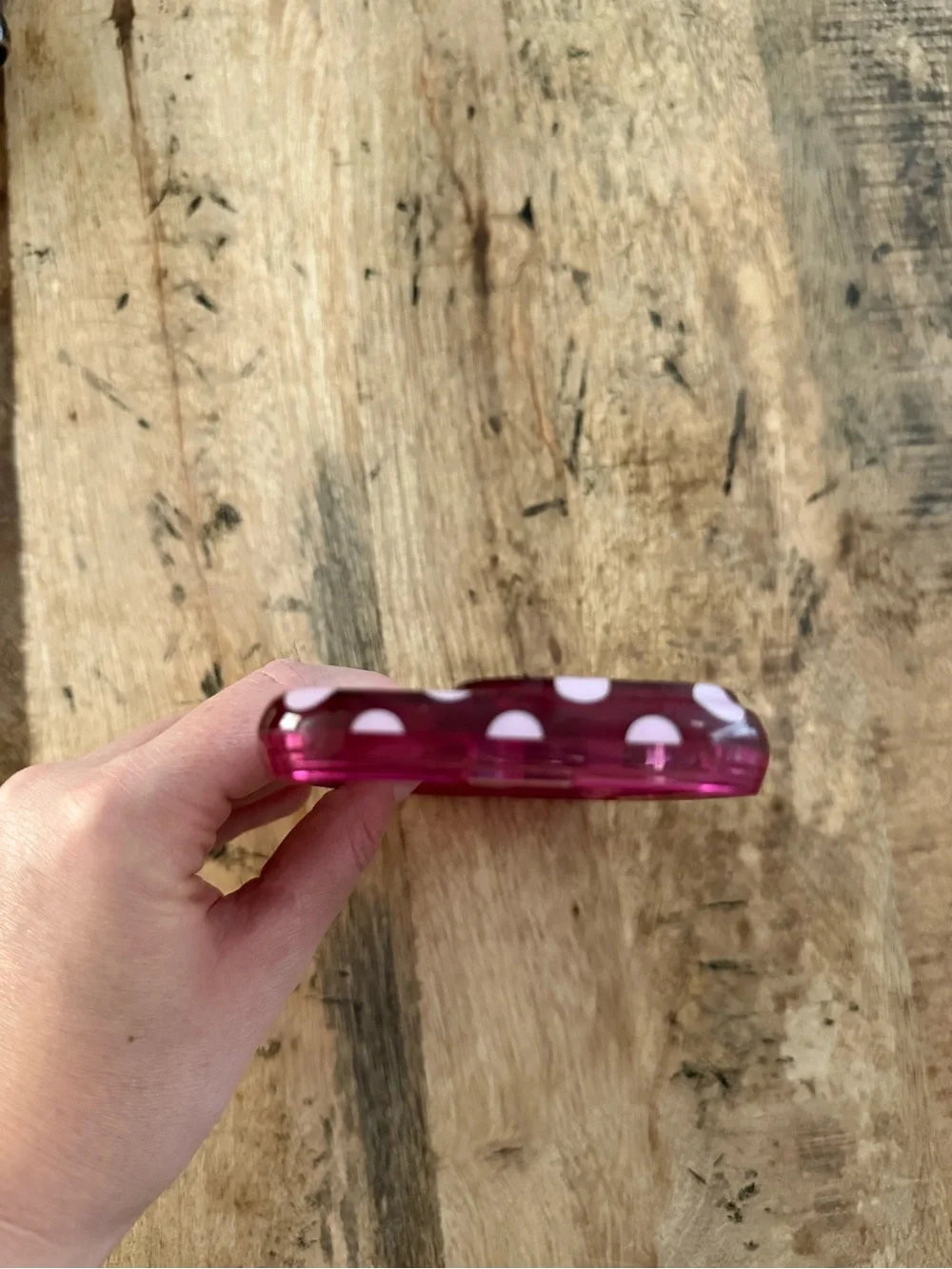 Velvet Caviar Raspberry Polka Dot Case